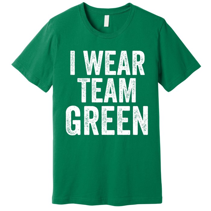 Formula Racing Car I Wear Team Green F1 Formula One Racing Car Premium T-Shirt