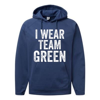 Formula Racing Car I Wear Team Green F1 Formula One Racing Car Performance Fleece Hoodie