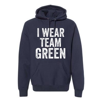 Formula Racing Car I Wear Team Green F1 Formula One Racing Car Premium Hoodie