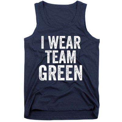 Formula Racing Car I Wear Team Green F1 Formula One Racing Car Tank Top