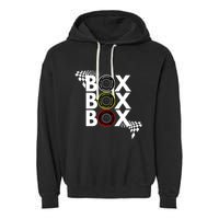 Formula Racing Car Box Box Box Radio Call To Pitbox Car Race Gift Garment-Dyed Fleece Hoodie
