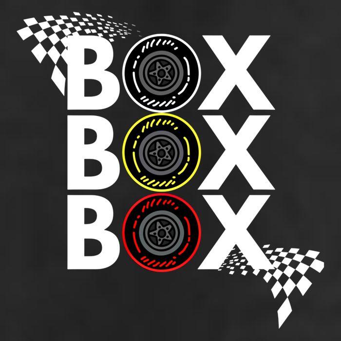 Formula Racing Car Box Box Box Radio Call To Pitbox Car Race Gift Garment-Dyed Fleece Hoodie