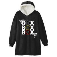 Formula Racing Car Box Box Box Radio Call To Pitbox Car Race Gift Hooded Wearable Blanket