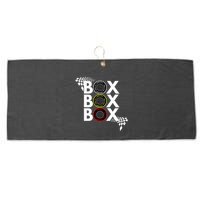 Formula Racing Car Box Box Box Radio Call To Pitbox Car Race Gift Large Microfiber Waffle Golf Towel