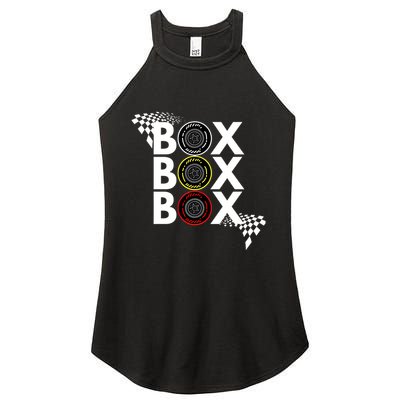Formula Racing Car Box Box Box Radio Call To Pitbox Car Race Gift Women's Perfect Tri Rocker Tank