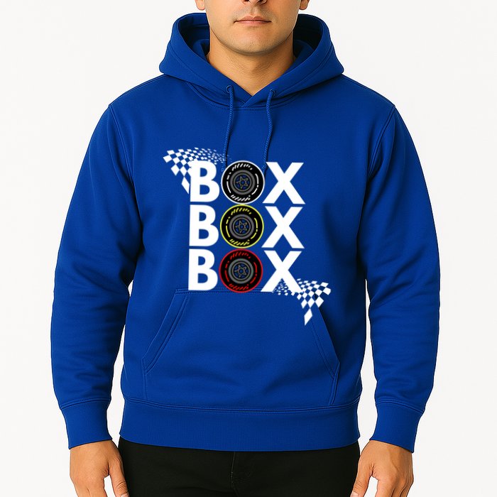 Formula Racing Car Box Box Box Radio Call To Pitbox Car Race Gift Hoodie