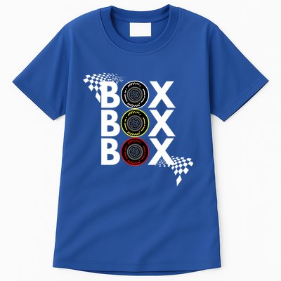 Formula Racing Car Box Box Box Radio Call To Pitbox Car Race Gift Tall T-Shirt