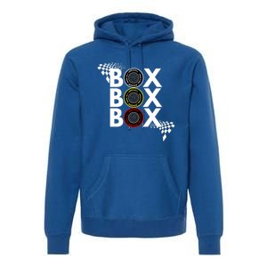 Formula Racing Car Box Box Box Radio Call To Pitbox Car Race Gift Premium Hoodie