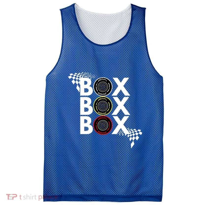 Formula Racing Car Box Box Box Radio Call To Pitbox Car Race Gift Mesh Reversible Basketball Jersey Tank