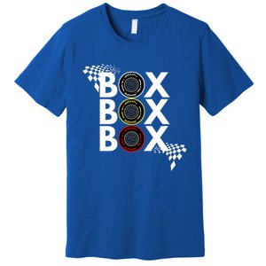 Formula Racing Car Box Box Box Radio Call To Pitbox Car Race Gift Premium T-Shirt