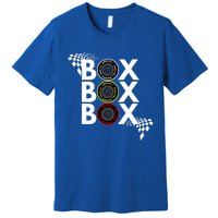 Formula Racing Car Box Box Box Radio Call To Pitbox Car Race Gift Premium T-Shirt