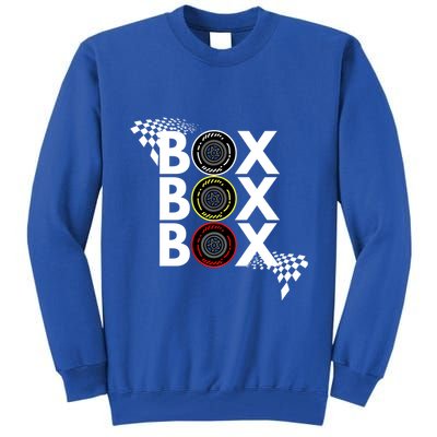 Formula Racing Car Box Box Box Radio Call To Pitbox Car Race Gift Tall Sweatshirt