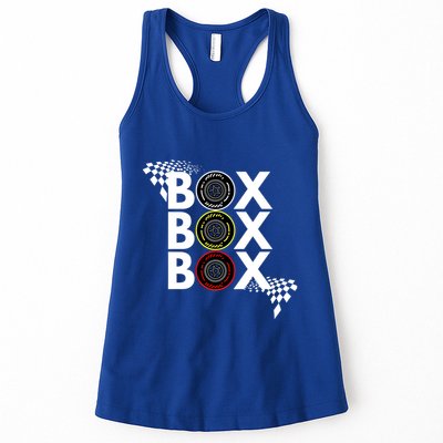 Formula Racing Car Box Box Box Radio Call To Pitbox Car Race Gift Womens Tank Top