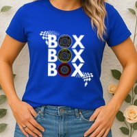 Formula Racing Car Box Box Box Radio Call To Pitbox Car Race Gift Womens T-Shirt