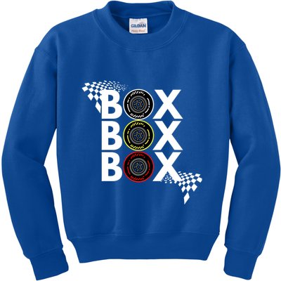Formula Racing Car Box Box Box Radio Call To Pitbox Car Race Gift Kids Sweatshirt