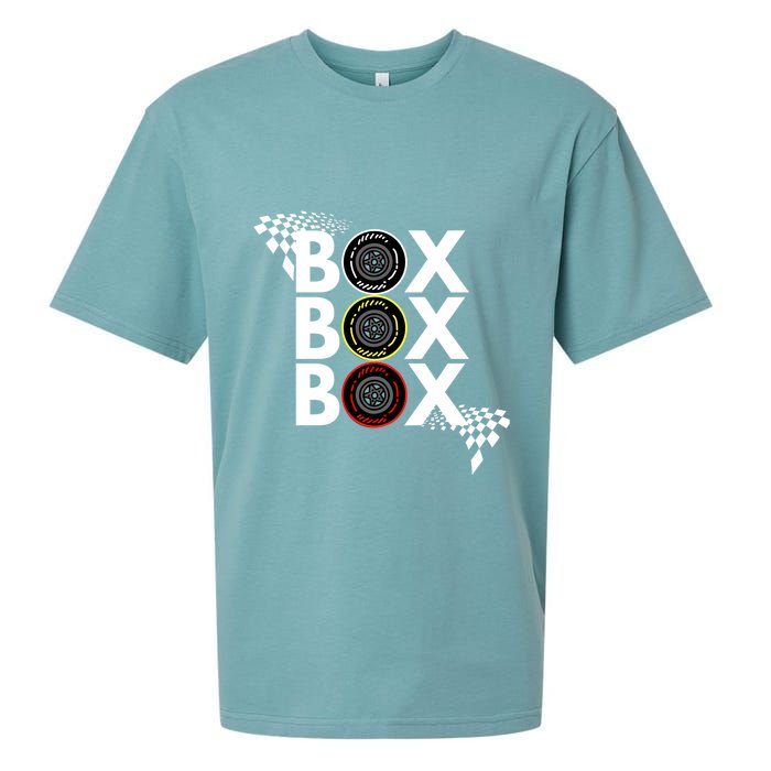 Formula Racing Car Box Box Box Radio Call To Pitbox Car Race Gift Sueded Cloud Jersey T-Shirt