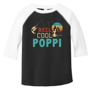 Fishing Reel Cool Poppi Father’s day gift Fisherman Poppi Toddler Fine Jersey T-Shirt