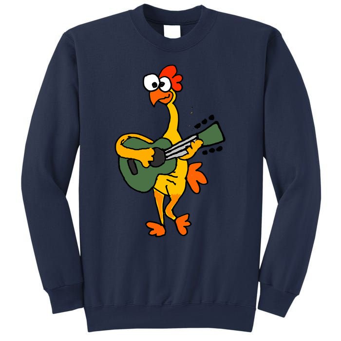 Funny Rubber Chicken Playing Guitar Sweatshirt