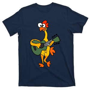 Funny Rubber Chicken Playing Guitar T-Shirt