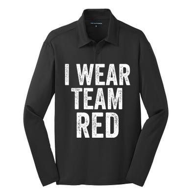 Formula Racing Car I Wear Team Red F1 Formula One Racing Car Silk Touch Performance Long Sleeve Polo