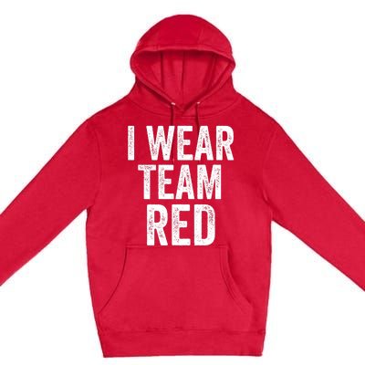 Formula Racing Car I Wear Team Red F1 Formula One Racing Car Premium Pullover Hoodie