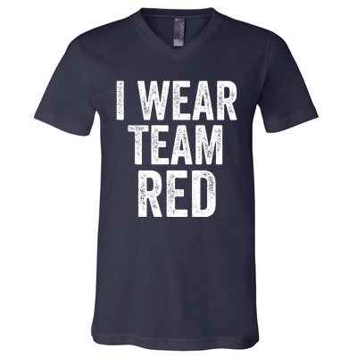 Formula Racing Car I Wear Team Red F1 Formula One Racing Car V-Neck T-Shirt