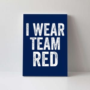 Formula Racing Car I Wear Team Red F1 Formula One Racing Car Canvas