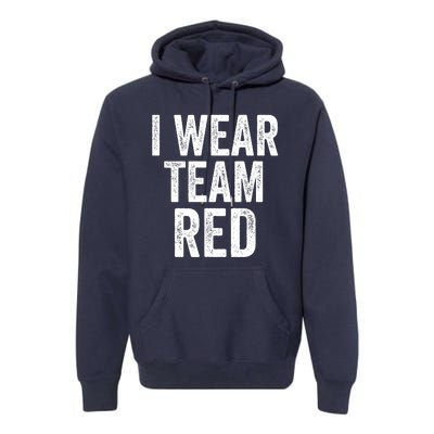 Formula Racing Car I Wear Team Red F1 Formula One Racing Car Premium Hoodie