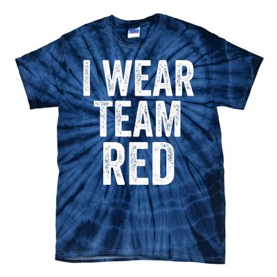 Formula Racing Car I Wear Team Red F1 Formula One Racing Car Tie-Dye T-Shirt