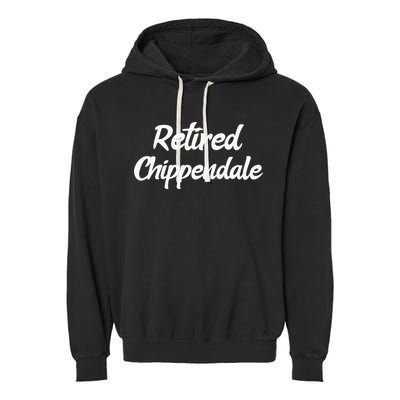 Funny Retired Chippendale Former Exotic Dancer Dad Bod Garment-Dyed Fleece Hoodie
