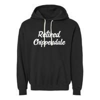 Funny Retired Chippendale Former Exotic Dancer Dad Bod Garment-Dyed Fleece Hoodie