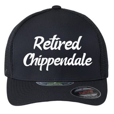 Funny Retired Chippendale Former Exotic Dancer Dad Bod Flexfit Unipanel Trucker Cap