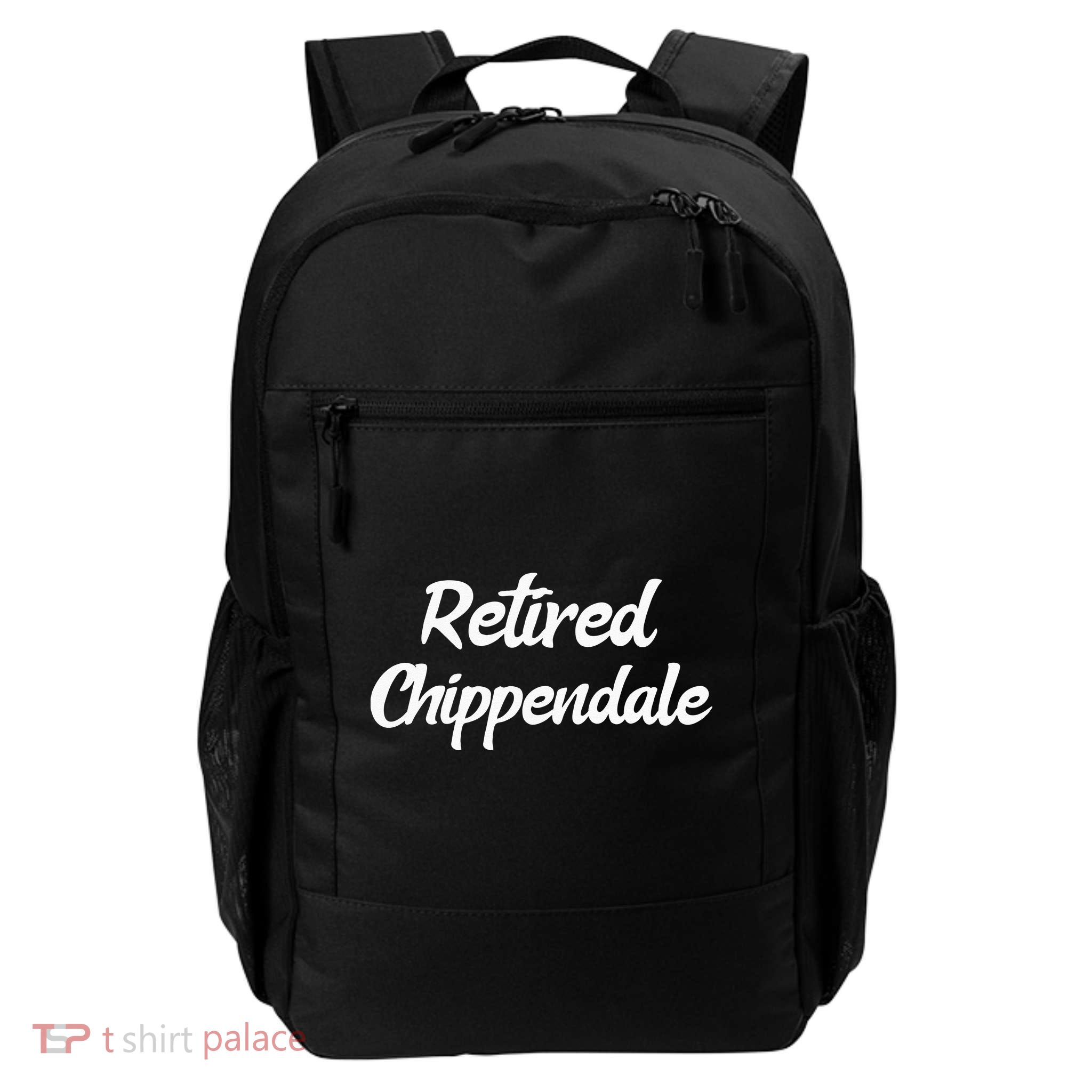 Funny Retired Chippendale Former Exotic Dancer Dad Bod Backpack