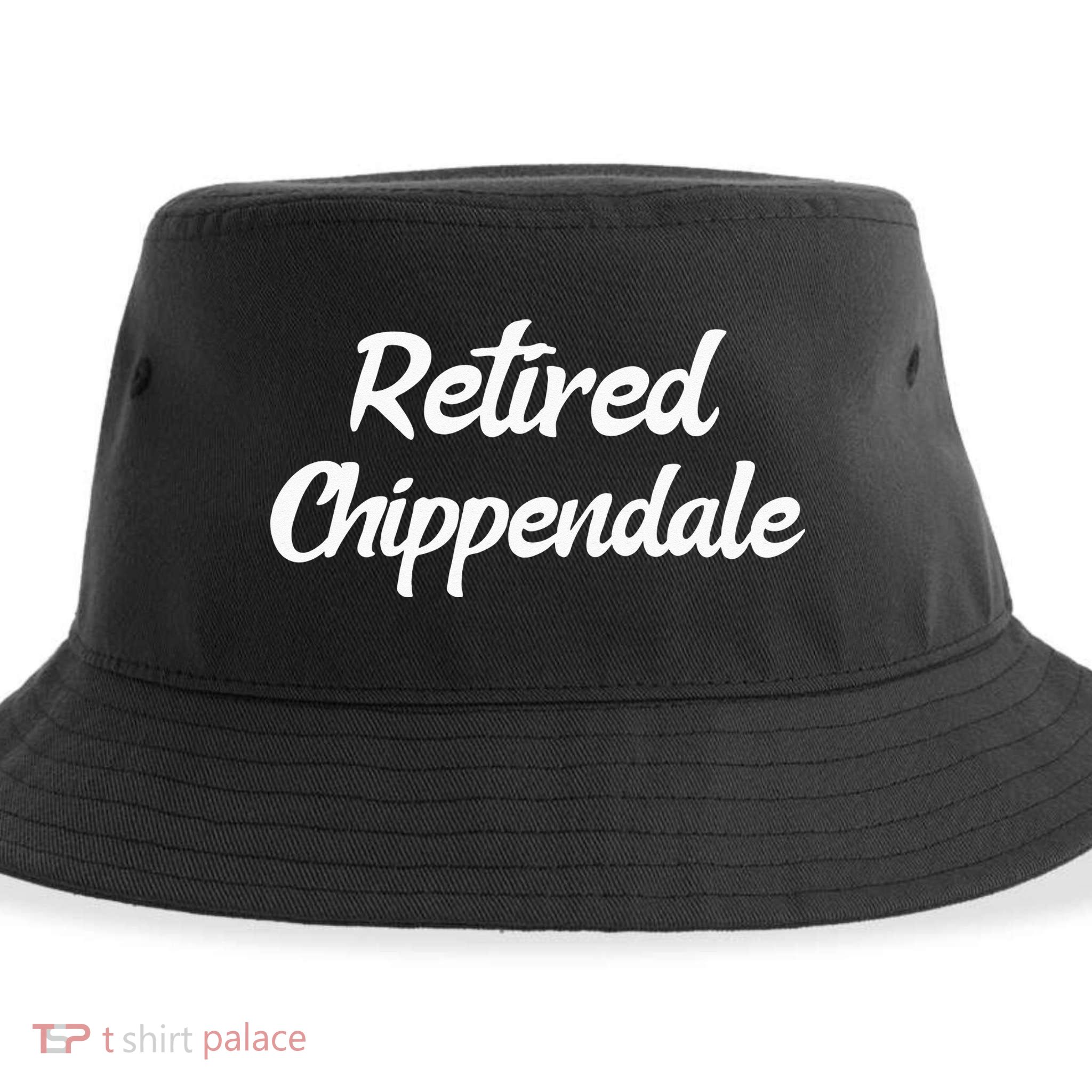 Funny Retired Chippendale Former Exotic Dancer Dad Bod Sustainable Bucket Hat