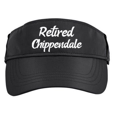 Funny Retired Chippendale Former Exotic Dancer Dad Bod Adult Drive Performance Visor