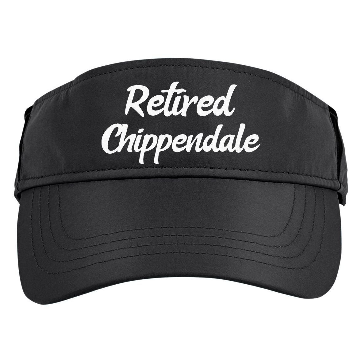 Funny Retired Chippendale Former Exotic Dancer Dad Bod Adult Drive Performance Visor