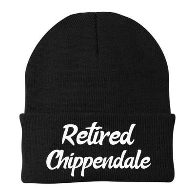 Funny Retired Chippendale Former Exotic Dancer Dad Bod Beanie