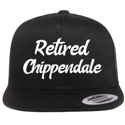 Funny Retired Chippendale Former Exotic Dancer Dad Bod Flatbill Hat