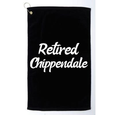 Funny Retired Chippendale Former Exotic Dancer Dad Bod Golf Towel