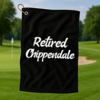 Funny Retired Chippendale Former Exotic Dancer Dad Bod Golf Towel