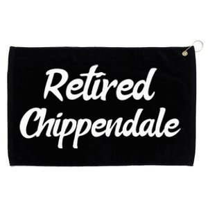 Funny Retired Chippendale Former Exotic Dancer Dad Bod Grommeted Golf Towel