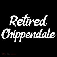 Funny Retired Chippendale Former Exotic Dancer Dad Bod Cropped Pullover Crew
