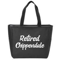 Funny Retired Chippendale Former Exotic Dancer Dad Bod Zip Tote Bag