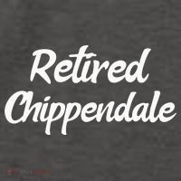 Funny Retired Chippendale Former Exotic Dancer Dad Bod Vector Backpack