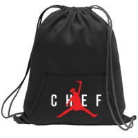 Funny Restaurant Chef Jumping Chef Knife Sweatshirt Cinch Pack Bag