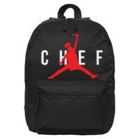 Funny Restaurant Chef Jumping Chef Knife 16 in Basic Backpack