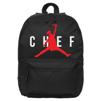 Funny Restaurant Chef Jumping Chef Knife 16 in Basic Backpack