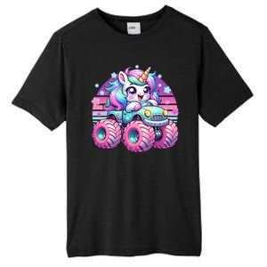 Funny Retro Cute Unicorn Monster Truck Tall Fusion ChromaSoft Performance T-Shirt