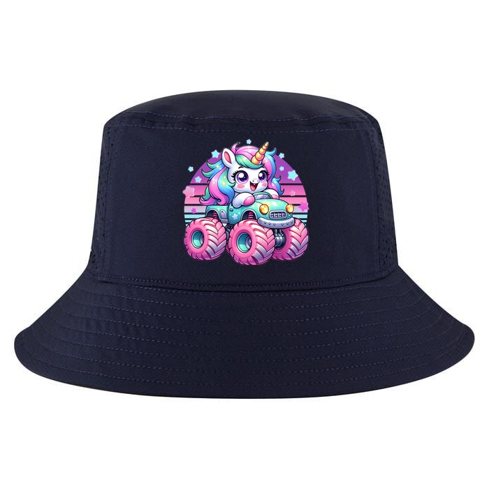 Funny Retro Cute Unicorn Monster Truck Cool Comfort Performance Bucket Hat