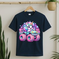 Funny Retro Cute Unicorn Monster Truck T-Shirt